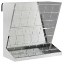 VidaXL Skrzynka na siano Srebrny 71 x 33 x 70 cm Stal Galwanizowana