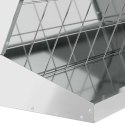 VidaXL Skrzynka na siano Srebrny 71 x 33 x 70 cm Stal Galwanizowana