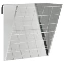 VidaXL Wiszący pojemnik na siano Srebrny 61 x 33 x 66 cm