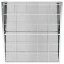 VidaXL Wiszący pojemnik na siano Srebrny 61 x 33 x 66 cm