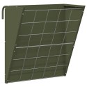 VidaXL Wiszący pojemnik na siano Zielony oliwkowy 61 x 33 x 66 cm