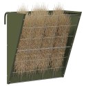 VidaXL Wiszący pojemnik na siano Zielony oliwkowy 61 x 33 x 66 cm