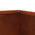 VidaXL Krawężnik do trawnika 6 pcs Rdzawy 60 x 60 x 13 cm