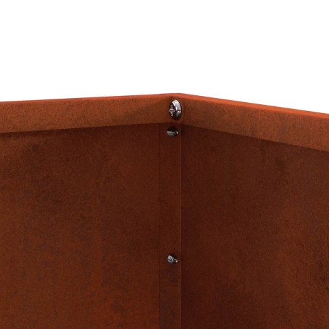 VidaXL Krawężnik do trawnika 6 pcs Rdzawy 60 x 60 x 13 cm