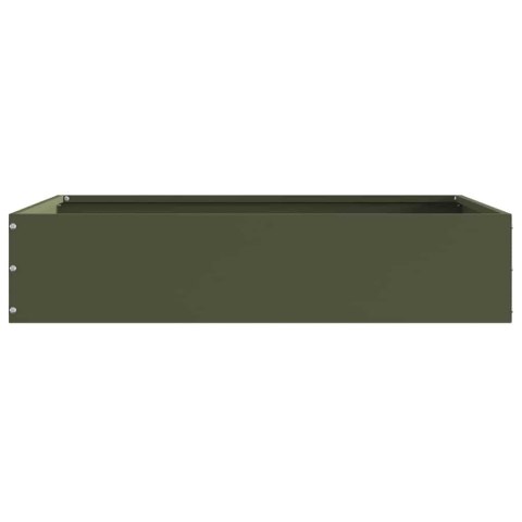 VidaXL Krawężnik do trawnika 6 pcs Zielony oliwkowy 60 x 60 x 13 cm