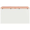 VidaXL Ławka ogrodowa Biały 80 x 40 x 43 cm Stal