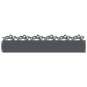 VidaXL Obrzeża trawnikowe 10 pcs Antracyt 103 x 0,05 x 22 cm Stal