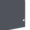 VidaXL Obrzeża trawnikowe 10 pcs Antracyt 103 x 0,05 x 22 cm Stal