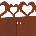 VidaXL Obrzeża trawnikowe 10 pcs Rdzawy 103 x 0,05 x 22 cm