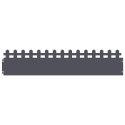 VidaXL Obrzeża trawnikowe 20 pcs Antracyt 103 x 0,05 x 22 cm Stal