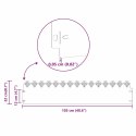 VidaXL Obrzeża trawnikowe 20 pcs Czarny 103 x 0,05 x 22 cm Stal