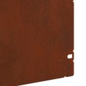 VidaXL Obrzeża trawnikowe 20 pcs Rdzawy 103 x 0,05 x 22 cm