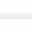 VidaXL Obrzeża trawnikowe 30 pcs Biały 103 x 0,05 x 22 cm Stal