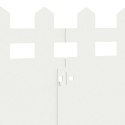 VidaXL Obrzeża trawnikowe 30 pcs Biały 103 x 0,05 x 22 cm Stal