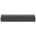 VidaXL Obrzeża trawnikowe 30 pcs Czarny 103 x 0,05 x 22 cm Stal
