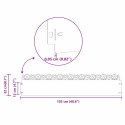 VidaXL Obrzeża trawnikowe 30 pcs Czarny 103 x 0,05 x 22 cm Stal