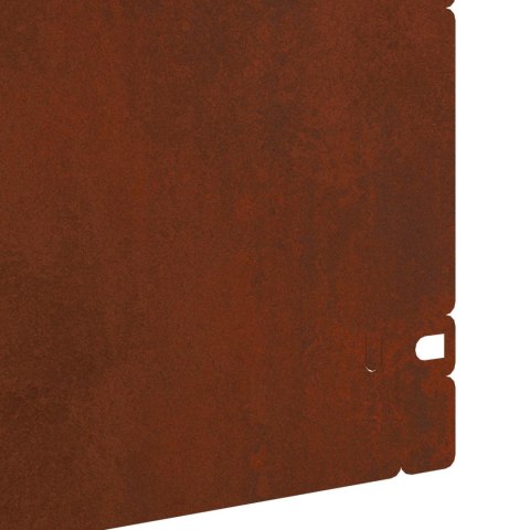 VidaXL Obrzeża trawnikowe 30 pcs Rdzawy 103 x 0,05 x 22 cm