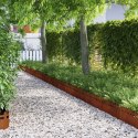 VidaXL Obrzeża trawnikowe 30 pcs Rdzawy 103 x 0,05 x 22 cm