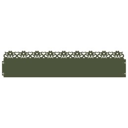 VidaXL Obrzeża trawnikowe 30 pcs Zielony oliwkowy 103 x 0,05 x 22 cm