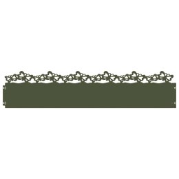 VidaXL Obrzeża trawnikowe 30 pcs Zielony oliwkowy 103 x 0,05 x 22 cm