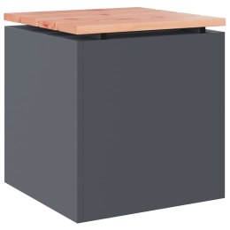 VidaXL Ławka ogrodowa Antracyt 40 x 40 x 43 cm Stal