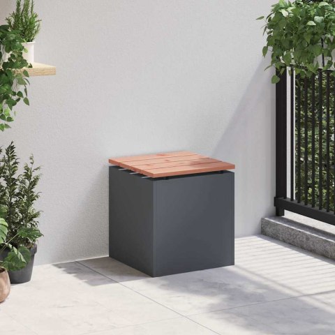 VidaXL Ławka ogrodowa Antracyt 40 x 40 x 43 cm Stal