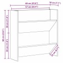 VidaXL Szafka na buty z półką Dąb rzemieślniczy 60 x 18 x 60 cm