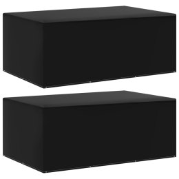 POKROWCE NA MEBLE OGRODOWE 2 SZT. 7 OCZEK 225X143X90CM