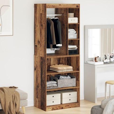 VidaXL Garderoba z półką Stare drewno 77 x 48 x 102 cm