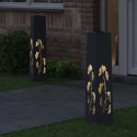 VidaXL Słoneczna LED lampa na ścieżkę 2 pcs Antracyt