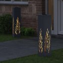 VidaXL Słoneczna LED lampa na ścieżkę 2 pcs Antracyt