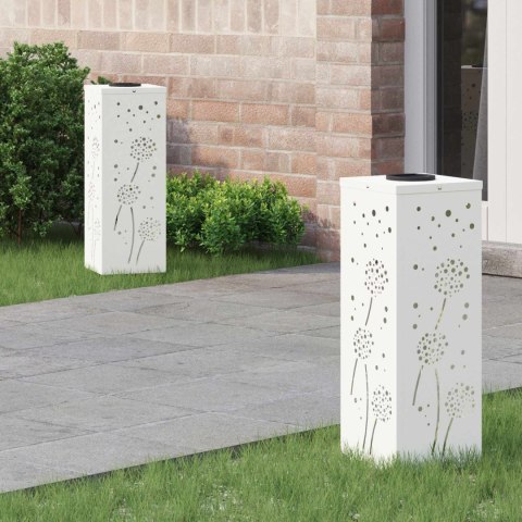 VidaXL Słoneczna LED lampa na ścieżkę 2 pcs Biały
