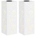 VidaXL Słoneczna LED lampa na ścieżkę 2 pcs Biały