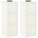VidaXL Słoneczna LED lampa na ścieżkę 2 pcs Biały