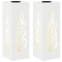 VidaXL Słoneczna LED lampa na ścieżkę 2 pcs Biały