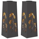 VidaXL Słoneczna LED lampa na ścieżkę 2 pcs Czarny