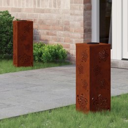 VidaXL Słoneczna LED lampa na ścieżkę 2 pcs Rdzawy