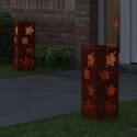 VidaXL Słoneczna LED lampa na ścieżkę 2 pcs Rdzawy