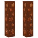 VidaXL Słoneczna LED lampa na ścieżkę 2 pcs Rdzawy