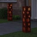 VidaXL Słoneczna LED lampa na ścieżkę 2 pcs Rdzawy