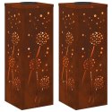 VidaXL Słoneczna LED lampa na ścieżkę 2 pcs Rdzawy