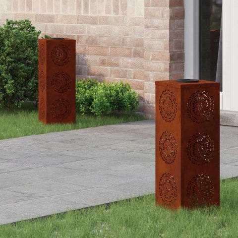 VidaXL Słoneczna LED lampa na ścieżkę 2 pcs Rdzawy