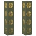 VidaXL Słoneczna LED lampa na ścieżkę 2 pcs Zielony oliwkowy