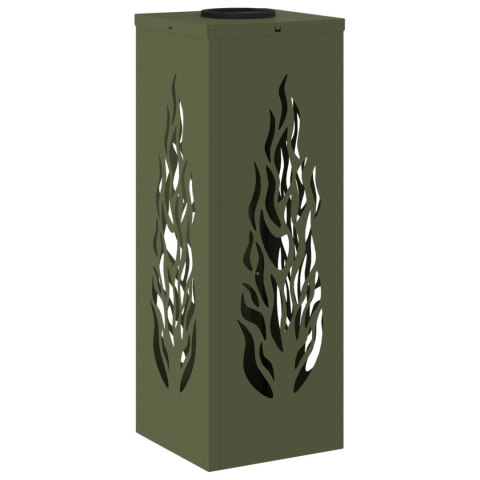 VidaXL Słoneczna LED lampa na ścieżkę 2 pcs Zielony oliwkowy
