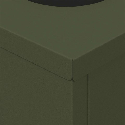 VidaXL Słoneczna LED lampa na ścieżkę 2 pcs Zielony oliwkowy