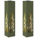 VidaXL Słoneczna LED lampa na ścieżkę 2 pcs Zielony oliwkowy