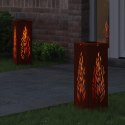 VidaXL Słoneczna LED lampa na ścieżkę 2 pcs kolor bronzu