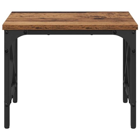 STOJAK NA DRUKARKĘ Z REGULACJĄ STARE DREWNO 40X30X31CM LOFT