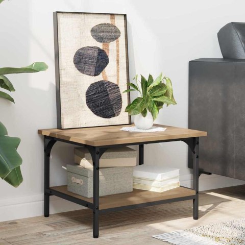 STOJAK NA DRUKARKĘ NA KÓŁKACH DĄB RZEMIEŚLNICZY 50X40X38CM LOFT