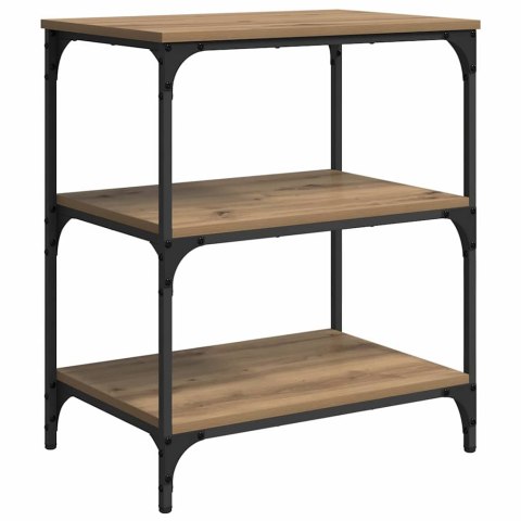 VidaXL Wózek Kuchenny Dąb rzemieślniczy 60 x 41 x 76 cm